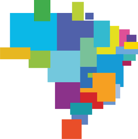 Azul map of Brazil